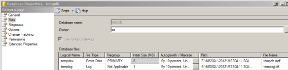 SQL Server tempdb file configuration